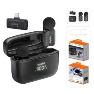 Microfone sem FIO de Lapela tipo C Basike BA Mic-0008