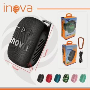 CAIXA DE SOM BLUETOOTH COM GANCHO INOVA RAD-12098