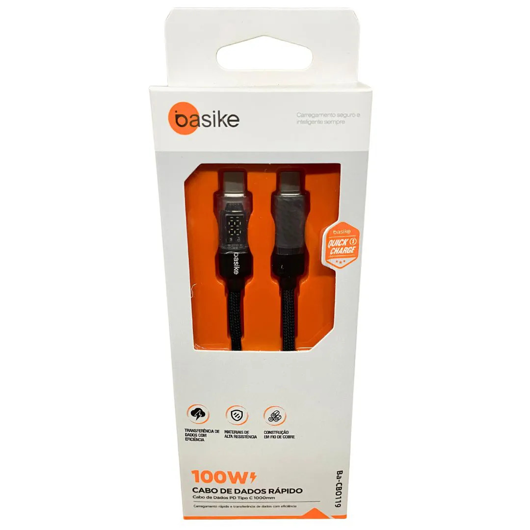 Cabo de Dados tipo C com Display Ba-cbo-119