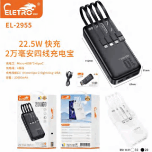 Powerbank 20000mah Eletromex El-2955