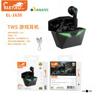 Fone Gamer Bluetooth Eletromex El-1630