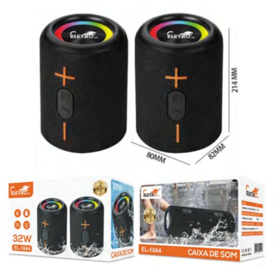 Caixa de SOM Bluetooth 32W Eletromex El-1044