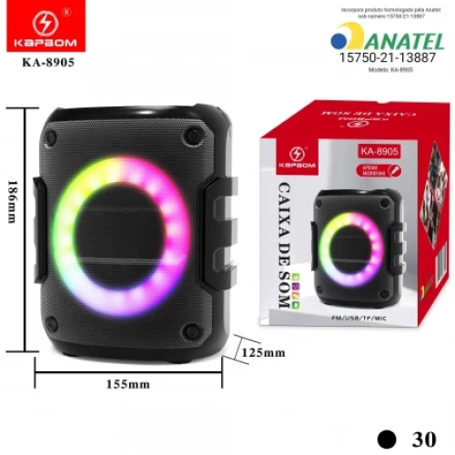 HOME 29 Caixa de SOM Bluetooth Portatil Kapbom Kap-8905