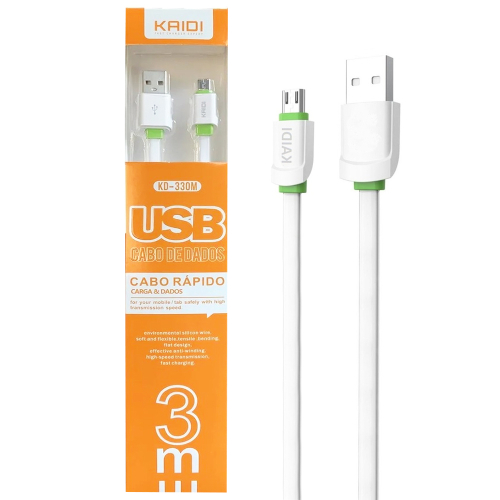 HOME 91 Cabo USB V8 3M Kaidi Kd-330m