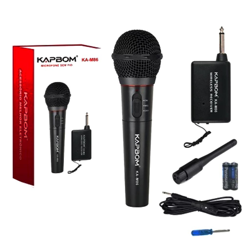 HOME 45 Microfone sem FIO Kapbom Ka-m86